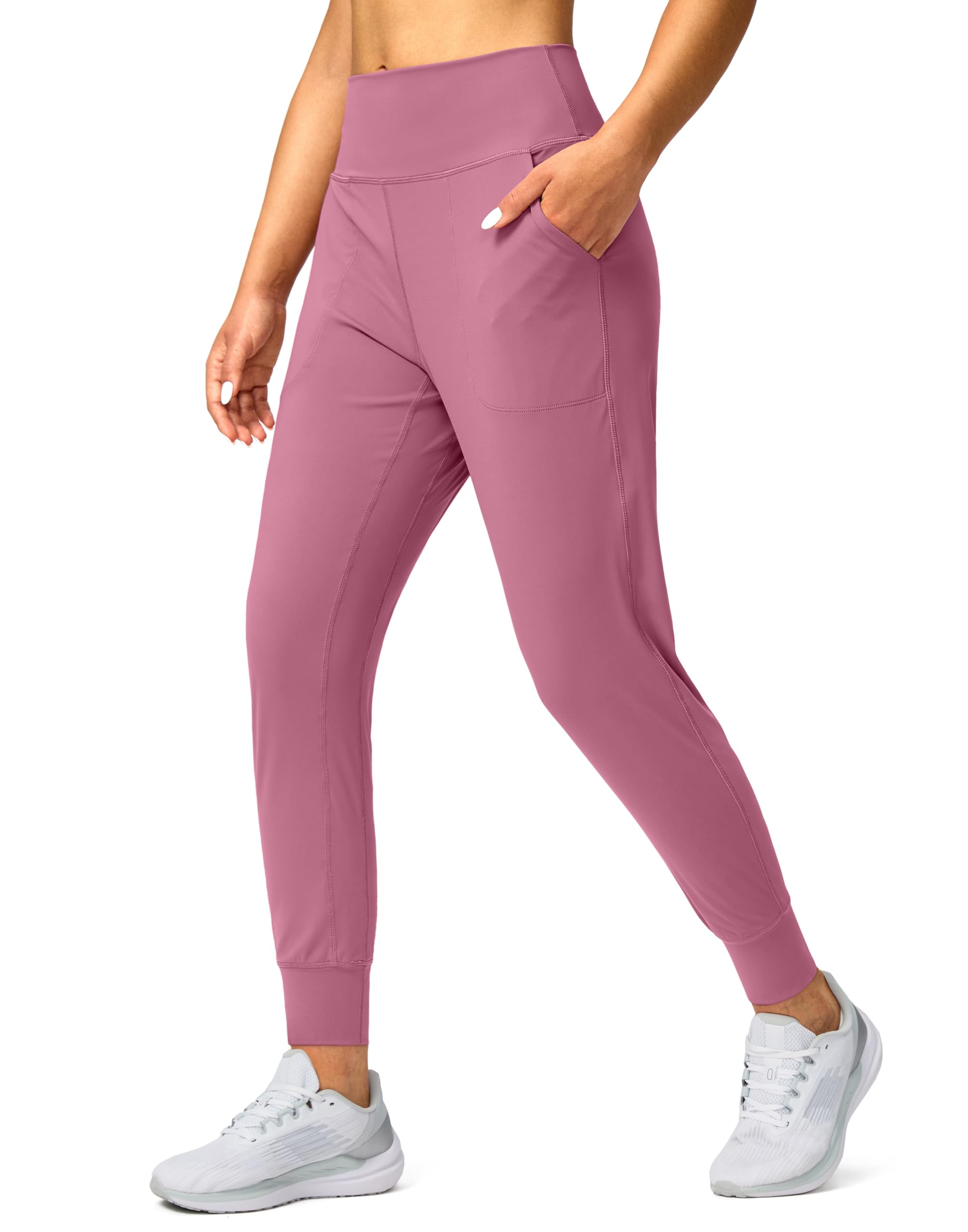 Women's Joggers High Waisted Yoga Pants with Pockets Loose Leggings for Women Workout, Athletic, Lounge