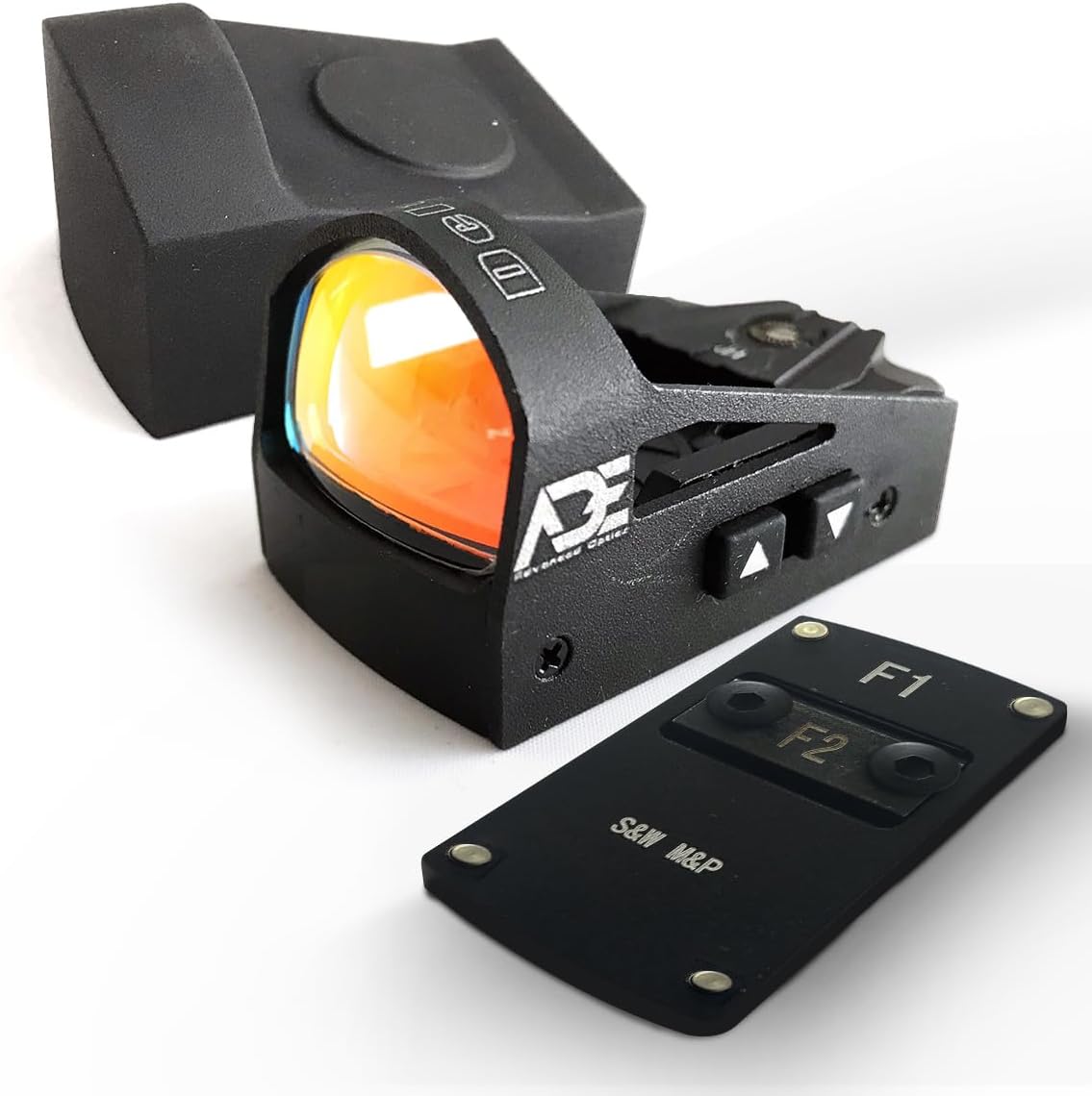 Delta RD3-012 Red Dot Reflex Sight + Optic Mounting Plate for SW Smith Wesson MP/MP 2.0 Shield Pistol, Standard Picatinny Mount – Fits SW MP, Shield, SD9, SD40, SD40VE, Zigana PX9