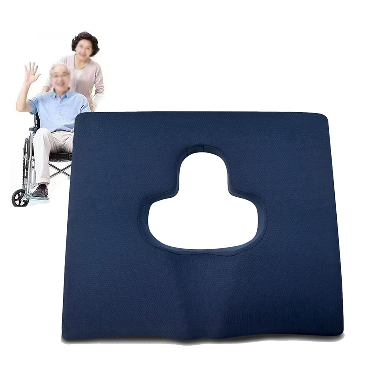 Poduszka przeciwodleżynowa poduszka z pamięcią ergonomiczna poduszka na krzesło biurowe poduszka kokcytowa poduszka ortopedyczna poduszka na siedzenie krzesło niebieskie