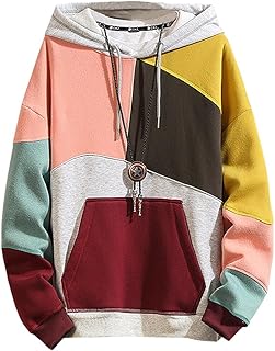 Covisoty Men‘s Hoodie Techwear Hip Hop Urban Streetwear Hoodies Print Patchwork Long Sleeve Pullover Japanese Sweatshirt Autumn Winte