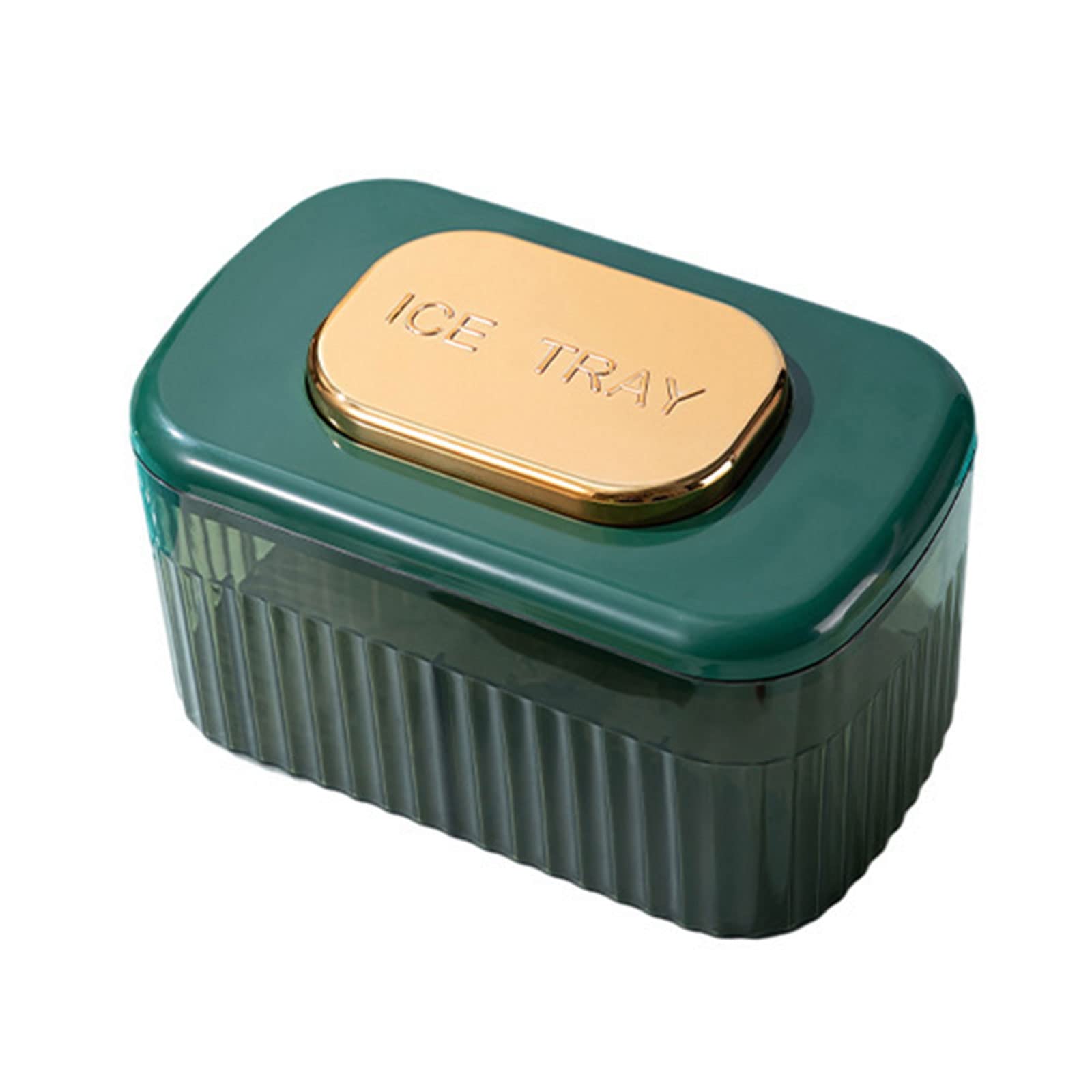 Tsophreniq Household Mold Large-capacity Press-out Ice Lattices Storage Box 24 Grid Cube Mold Storage Box for Freezer