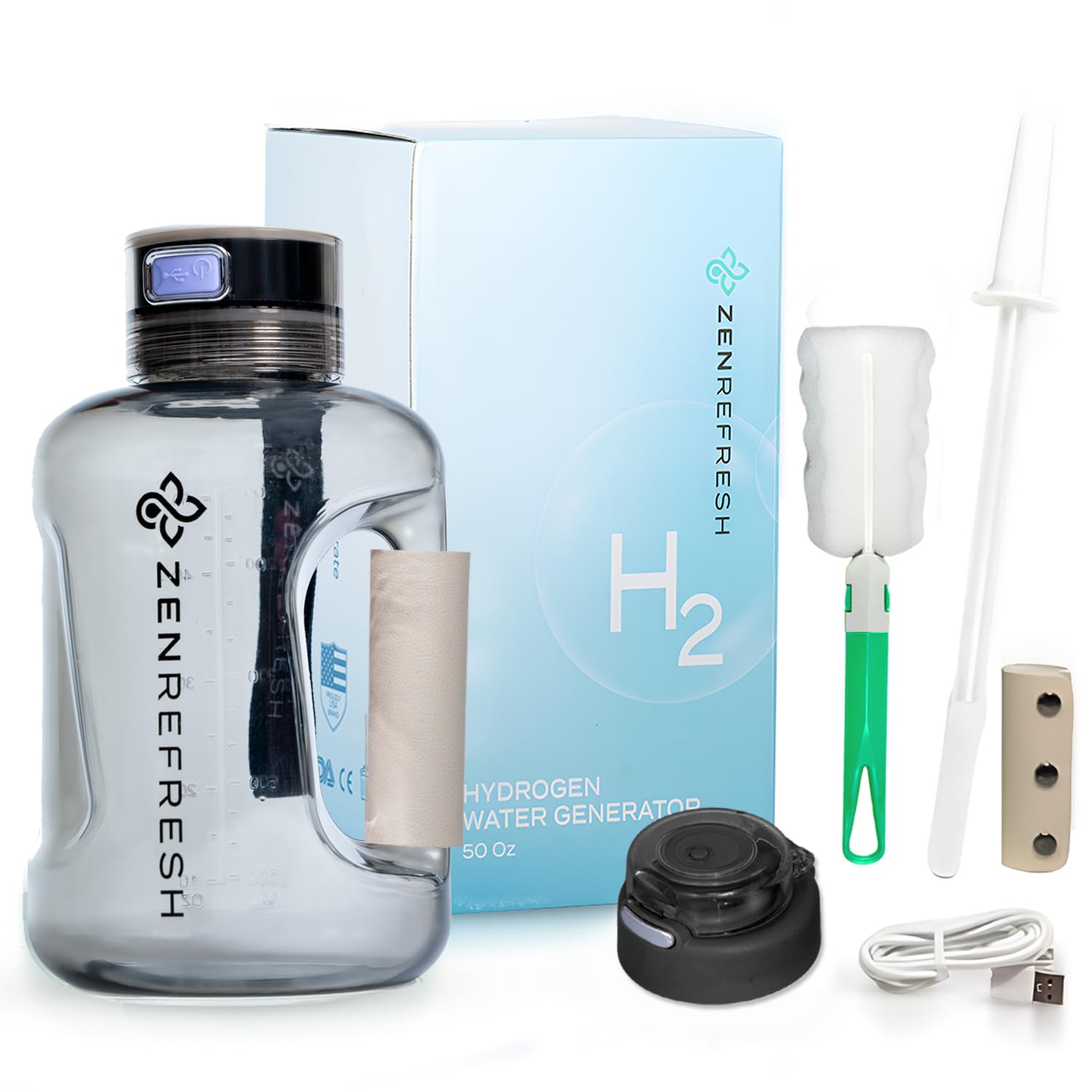 Generic Hydrogen Water Bottle, Hydrogen Water Bottle Generator With SPE PEM