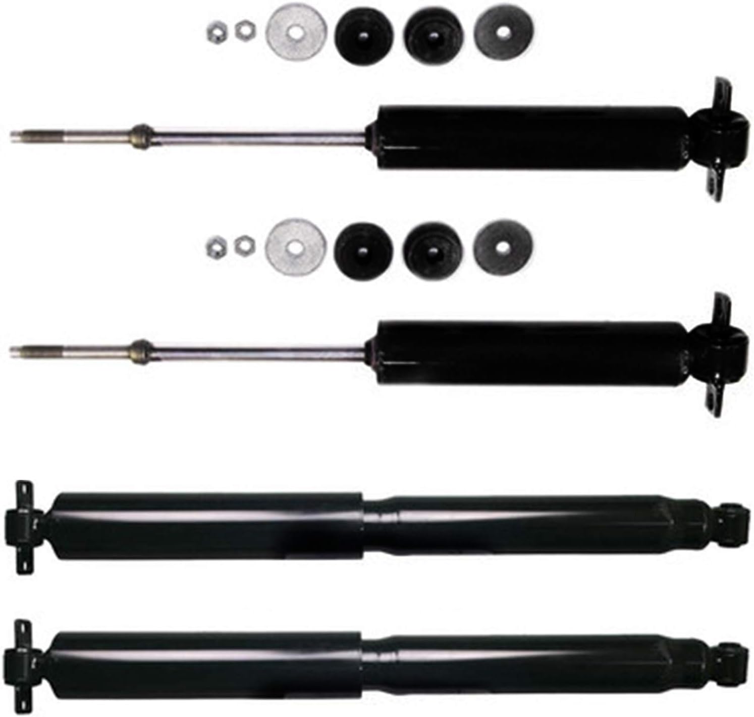 Maxfavor 2WD Front Rear Shocks Absorbers Struts fit for Chevy GMC C2500 C3500 1988 1989 1990 1991 1992 1993 1994 1995 1996 1997 1998 1999 2000 Chevrolet Shocks Suspensions Amortiguadores
