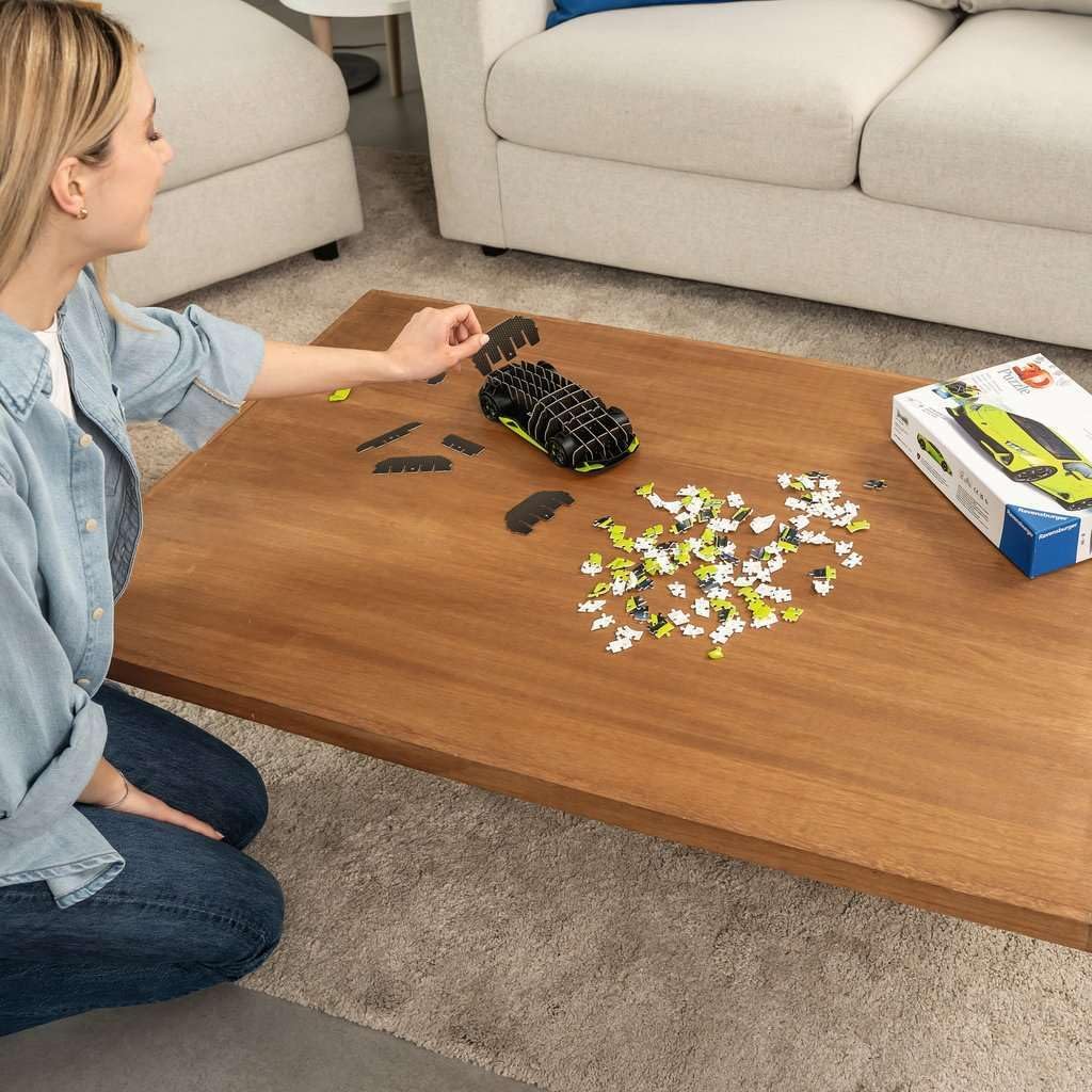 Ravensburger Lamborghini Huracán EVO Verde - 108 Piece 3D Jigsaw Puzzle - Perfect for Kids and Adults - Easy Click Technology for Ideal Fit - Durable Display Piece