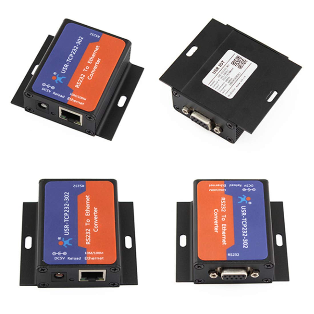 Convertitore Ethernet USR-TCP232-302 RS232 a RJ45, server periferiche seriali, supporto TCP/UDP/HTTP, COM virtuale integrato, configurazione Web, aggiornamento firmware di rete