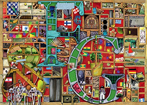 RAVENSBURGER 135717 16761 Colin Thompson-Awesome Alphabet F & G 1000 Teile Puzzle für Erwachsene & Kinder ab 12 Jahren – Bild 2