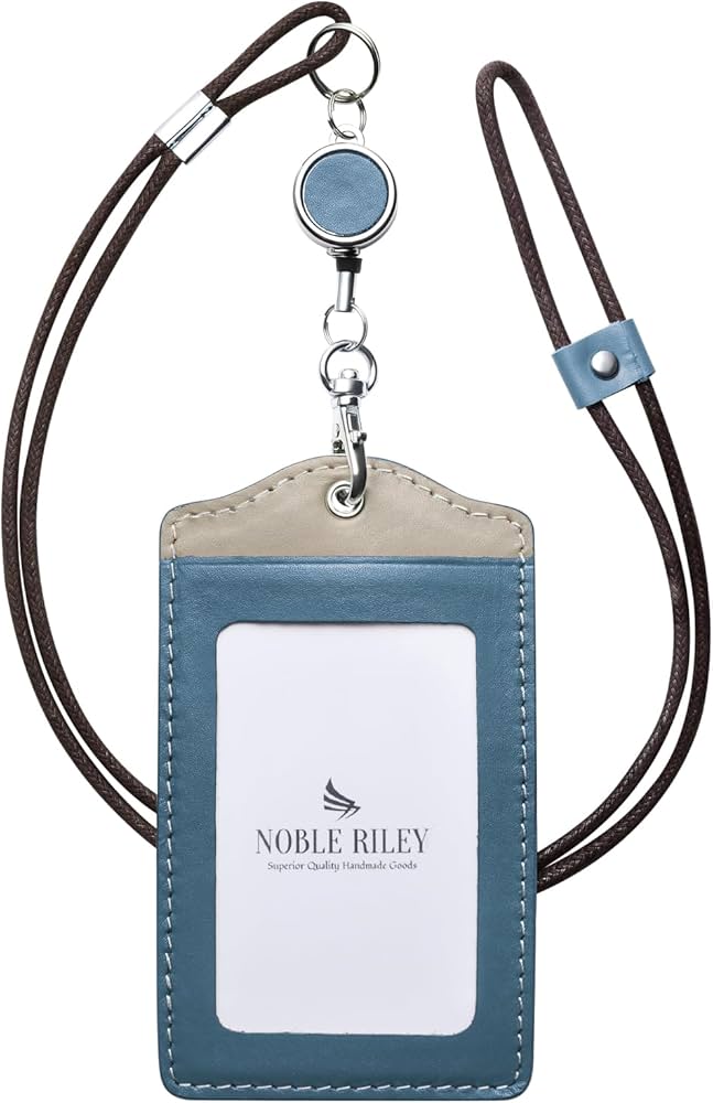 Amazon.co.jp: [ノーブルライリー] idカードホルダー リール 縦 本革