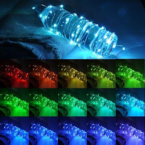 LED String Light Fairy Light 16 Feet 50 LEDs Multi-Color Battery String Lights