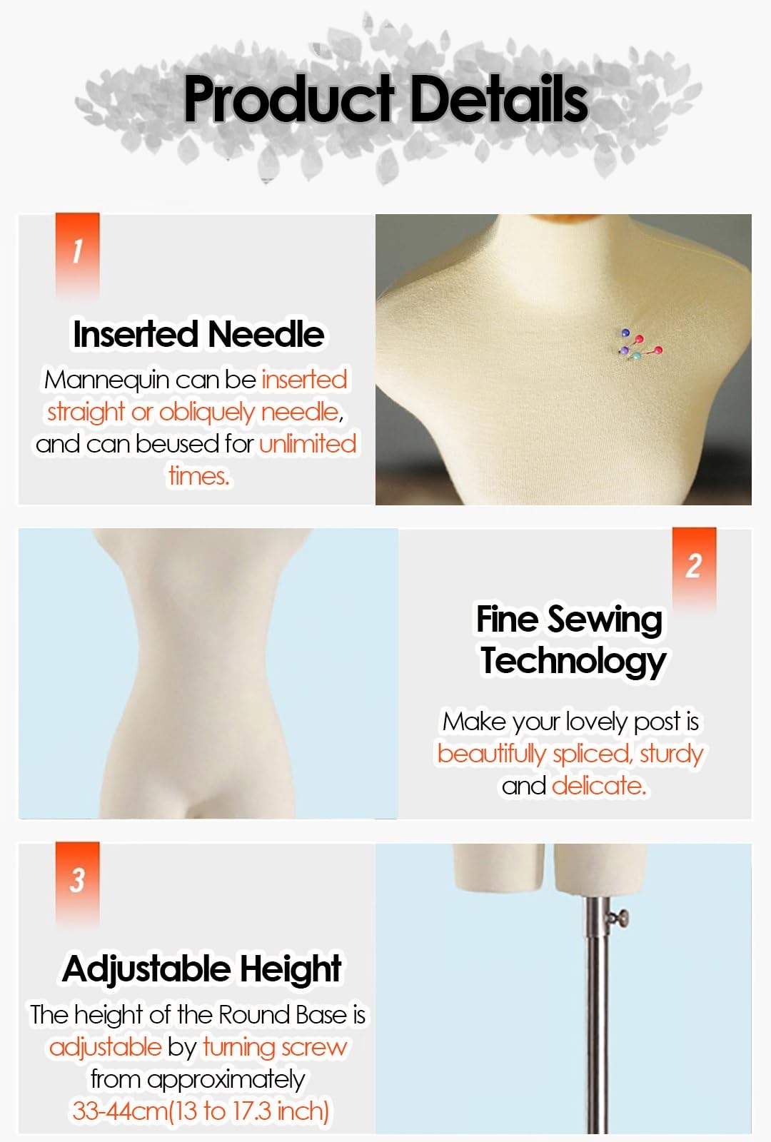 Amazon.com: Half Scale Dress Form 1/2 Miniature Sewing Half Size