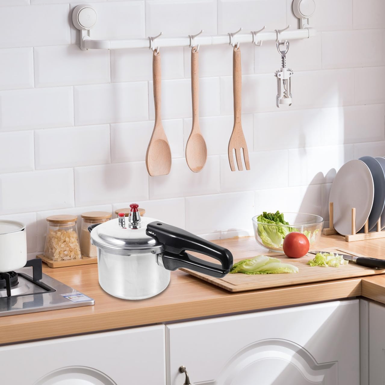 Zerodeko Composite Bottom Pressure Cooker High Pressure Cooker for Gas Stove for Cooking