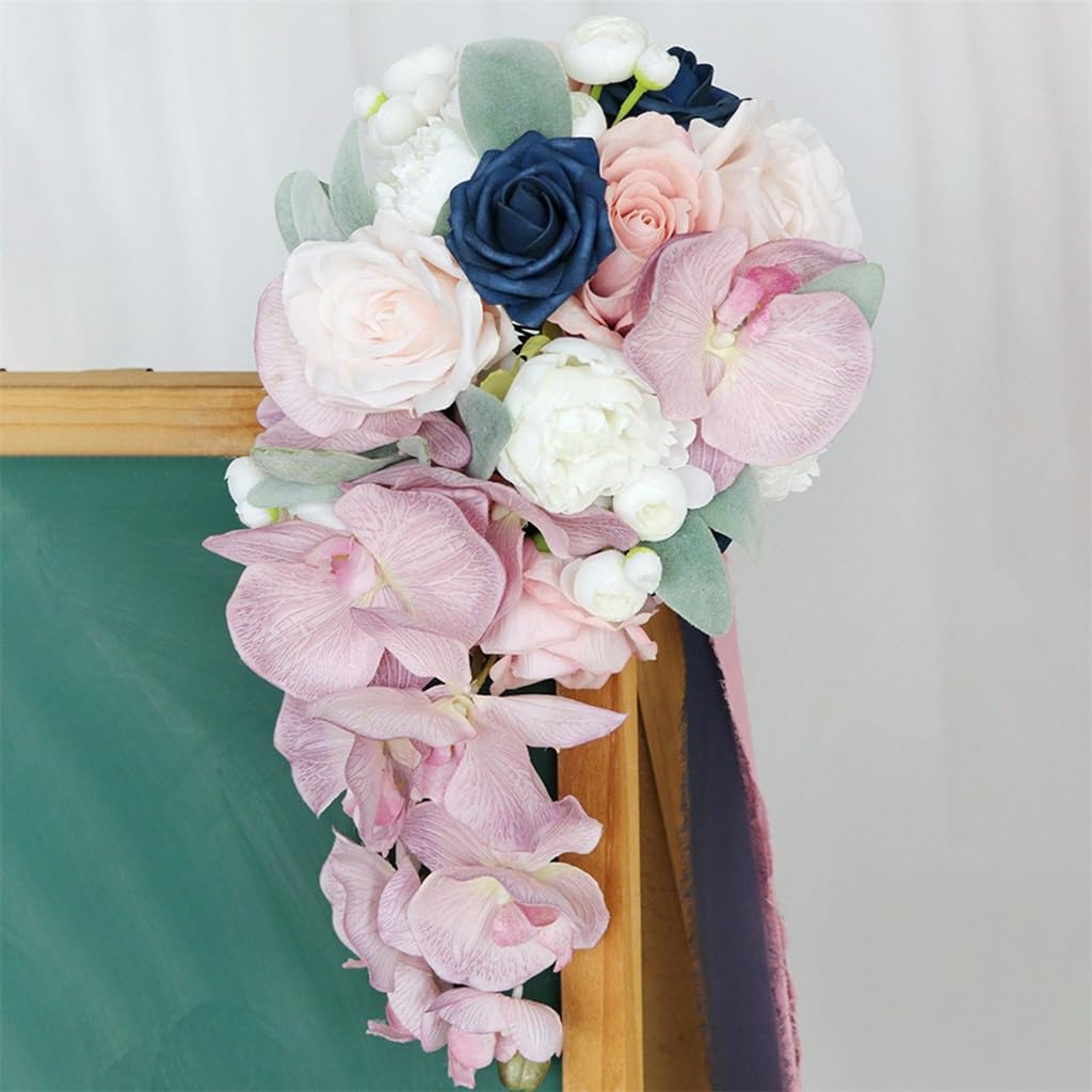 JFDBGU Sposa Matrimonio Holding Bouquet Decorazione Arrangiamenti Centrotavola di Fiori da Damigella d'Onore