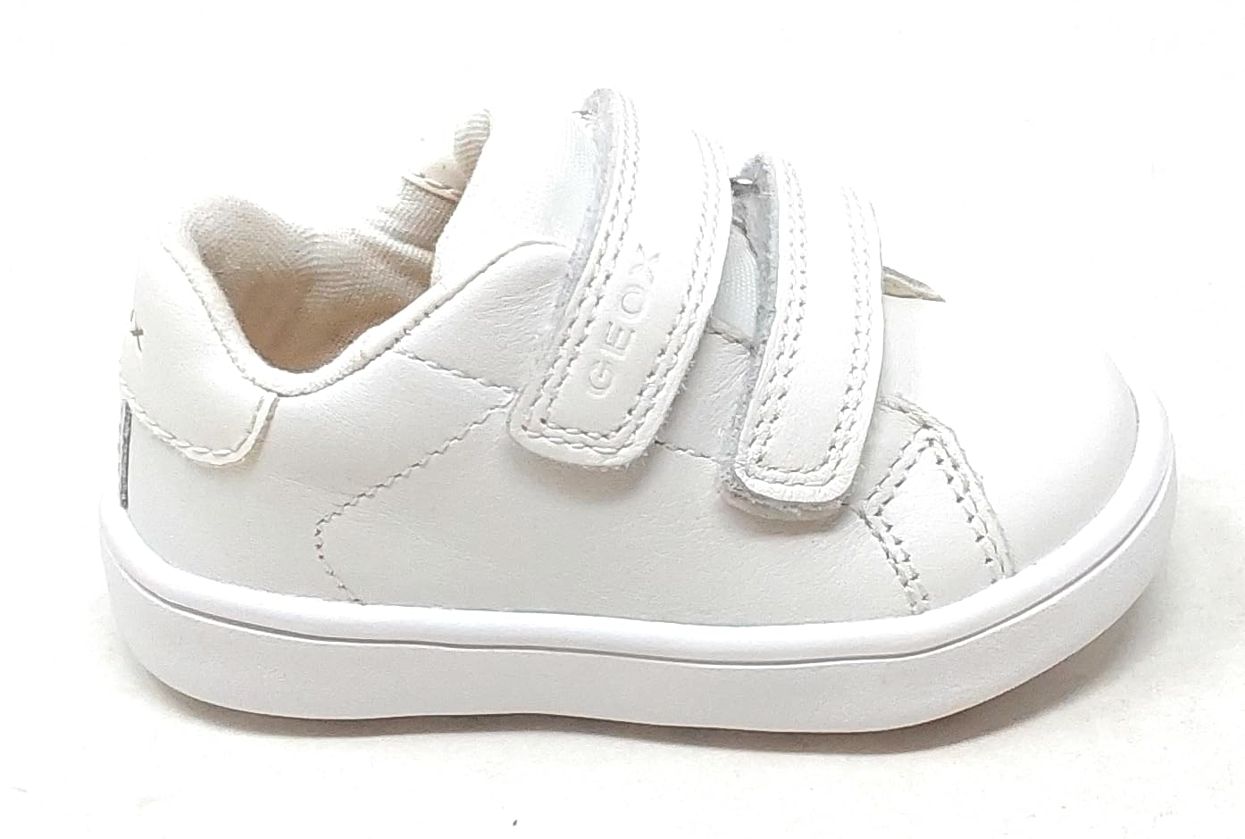 Chaussure blanche enfant Geox cuir de qualité supérieure - 6