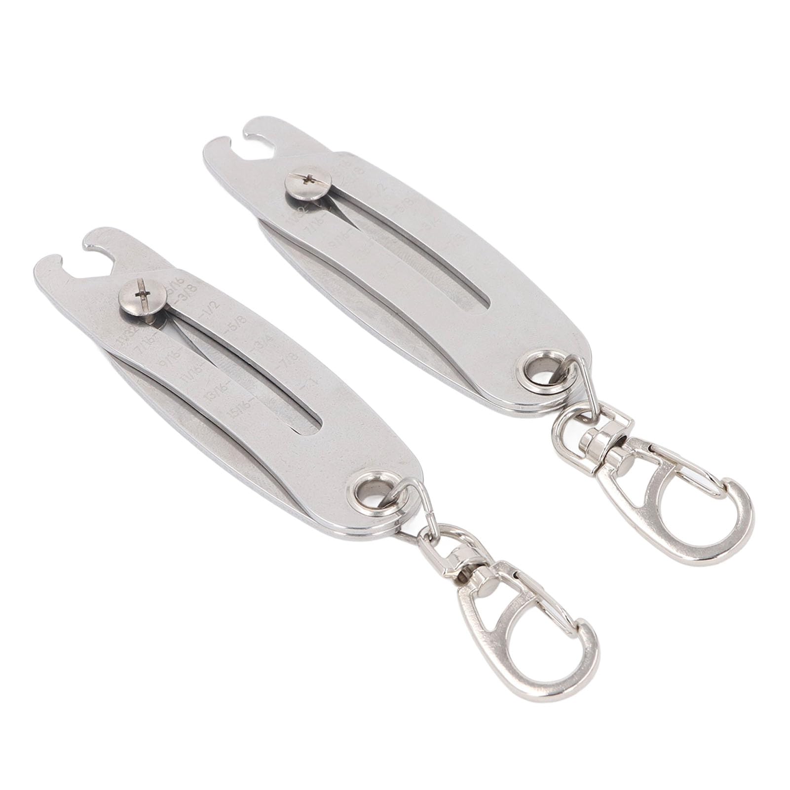 Thread Keychain, Thread Checker 2Pcs Ti Steel Easy To Read for Fast and Accurate Measurement