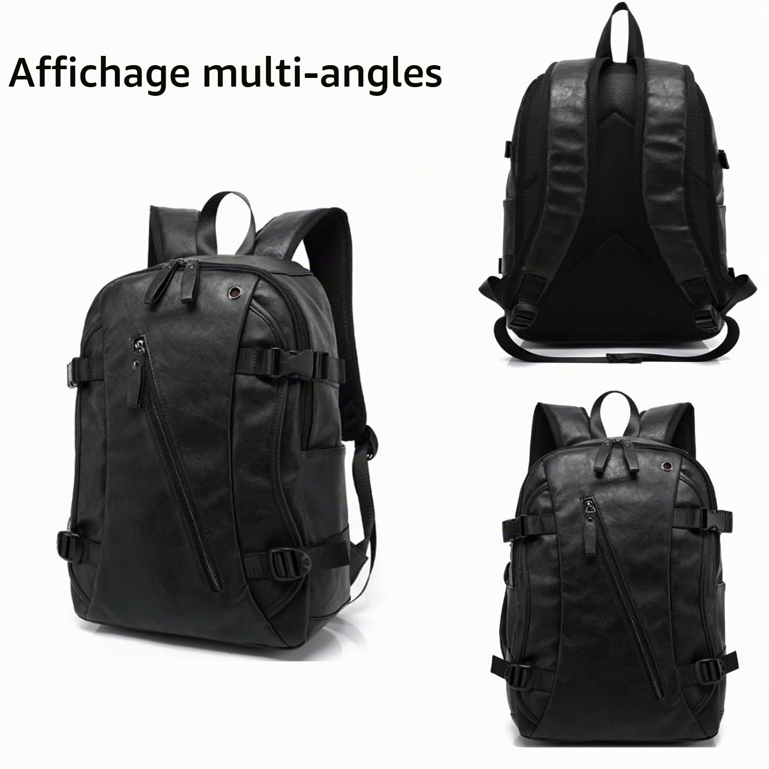 FANDARE Unisexe Sac À Dos Imperméable Sacs Scolaires Hommes Femmes Cartables Adolescent Sacs D'école Loisir Daypack Garçons Sacs de Voyage Outdoor Camping PU Pack