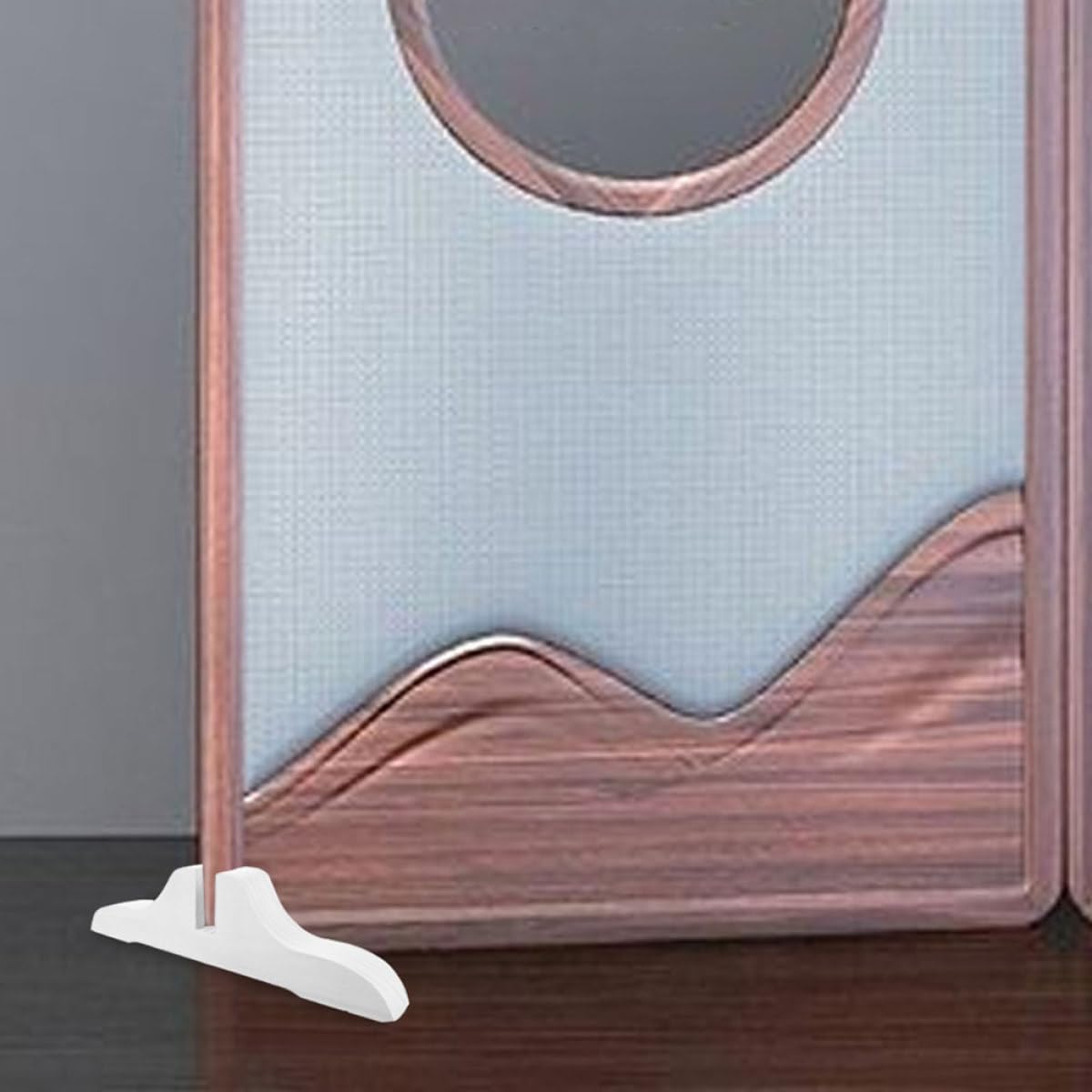 3 soportes ajustables blancos para dividir ambientes, patas de soporte movibles para paneles plegables, soportes estables para el hogar y la oficina