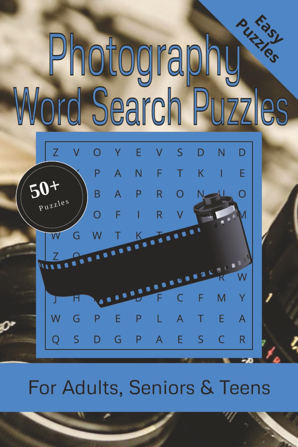 Photography Word Search Puzzle: 50+ Puzzles Word Search Easy to Read about Photography and More | 6x9 inches, 110 pages | Gift for Photography Lover