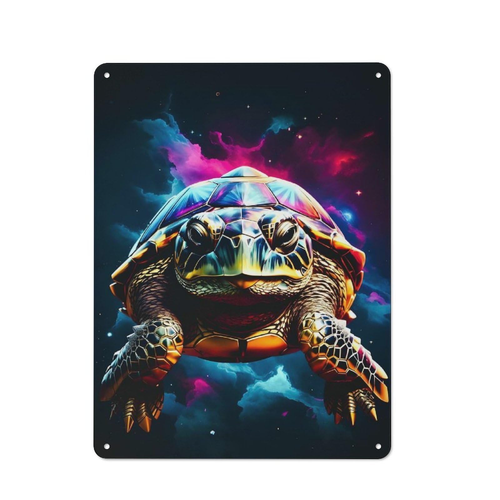 Turtle Vintage Tin Sign 40x30cm for Café Or Home Bar, with Clear Vintage Wall Decor Character