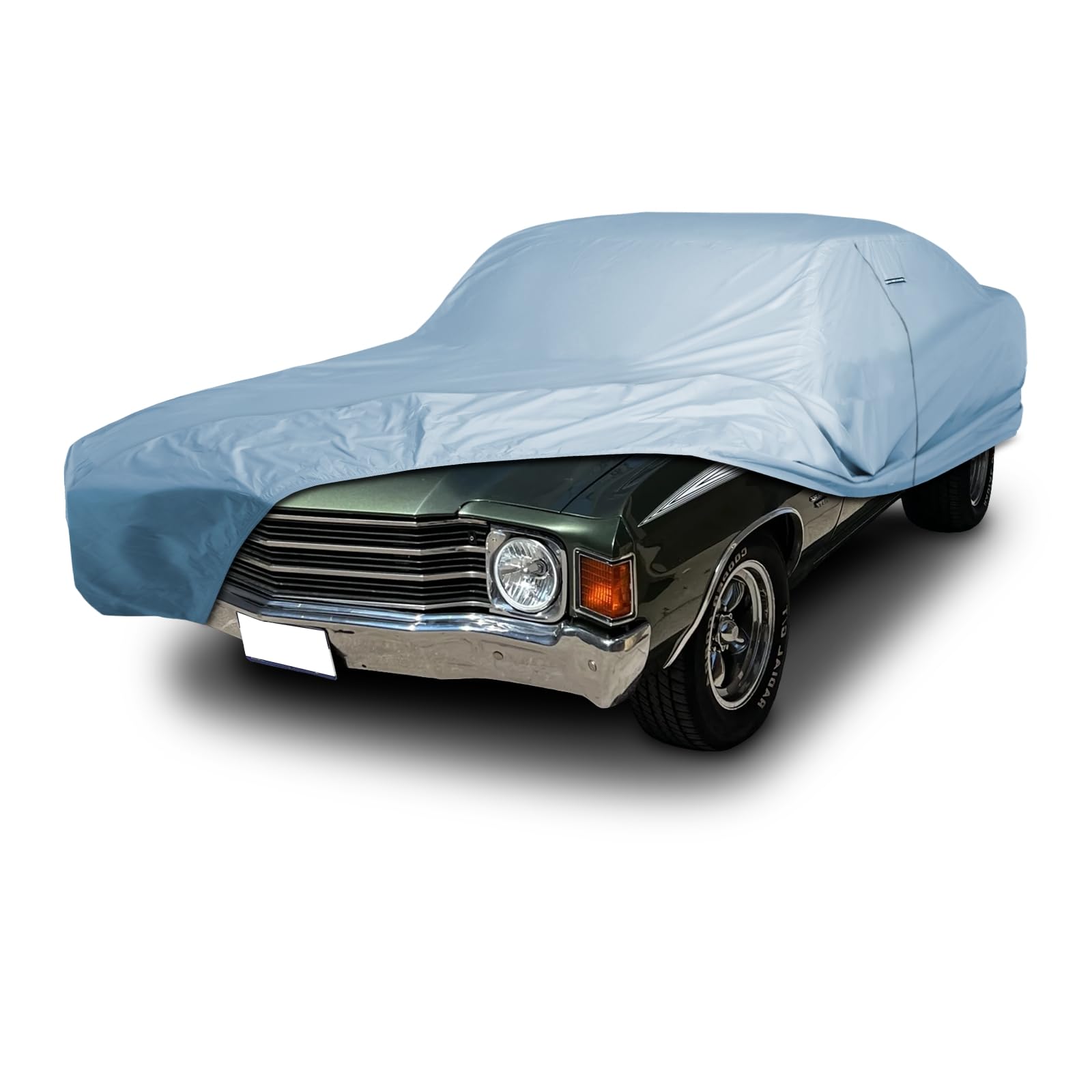 iCarCover Car Cover Waterproof All Weather for 1964-72 Malibu 2-Door 4-Door