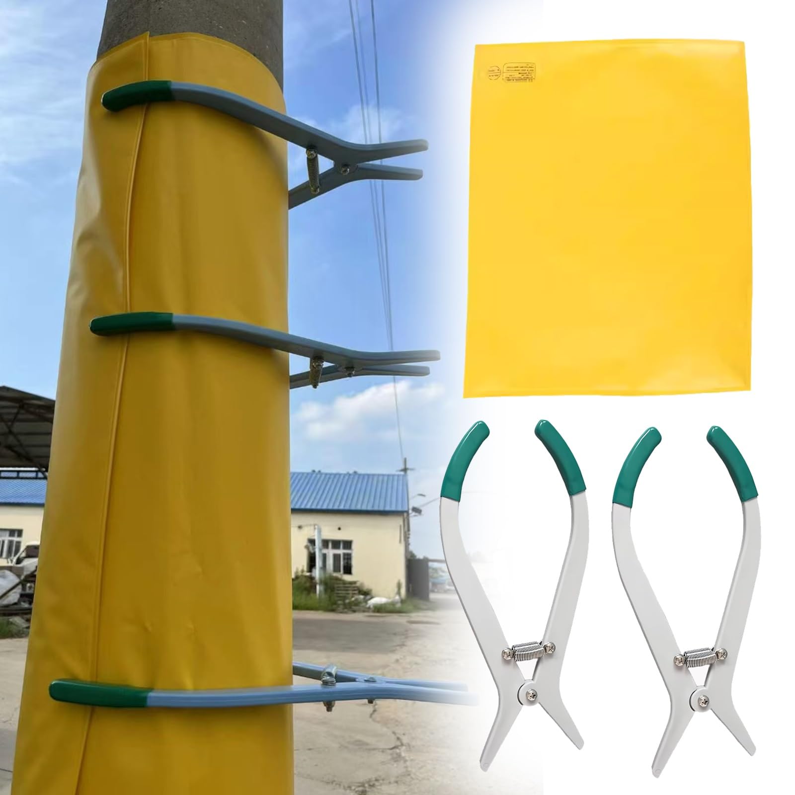 Coperte galvaniche Portatili (Confezione da 2) con Clip - tappetini galvanici ignifughi e Impermeabili (10KV 60x80cm)