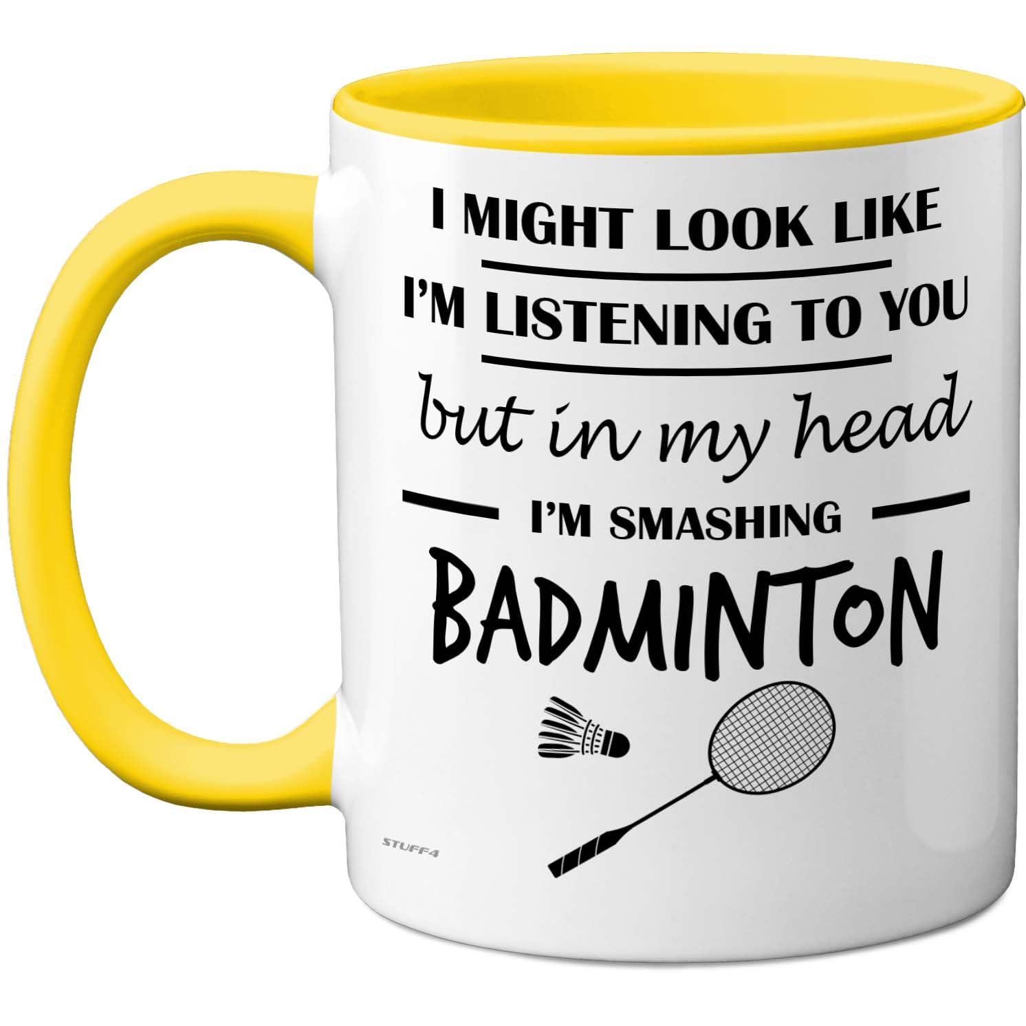 Stuff4 Badminton, in My Head Mug