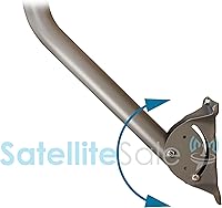 Vista 2 de SatelliteSale Universal J Pipe Antena Mástil 2″ Exterior con Monopolos para Montaje Satélite Antena HDTV