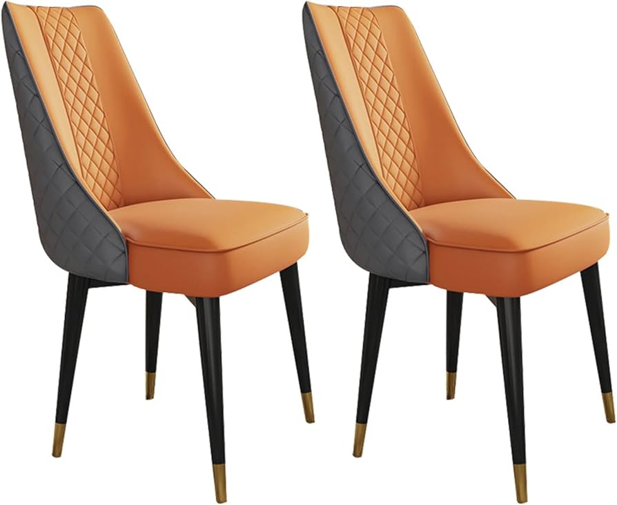 Amazon｜ダイニングチェア2点セットスーパーファイバーレザー