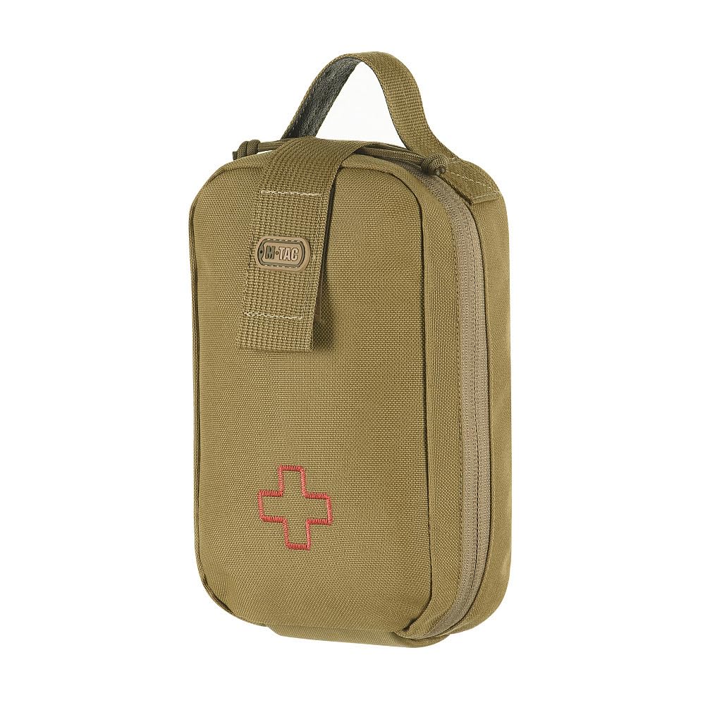 M-Tac Bolsa de primeros auxilios – Táctico Militar Molle Sistema Cordura 1000D, Marrón, 21 cm x 14 cm x 9 cm