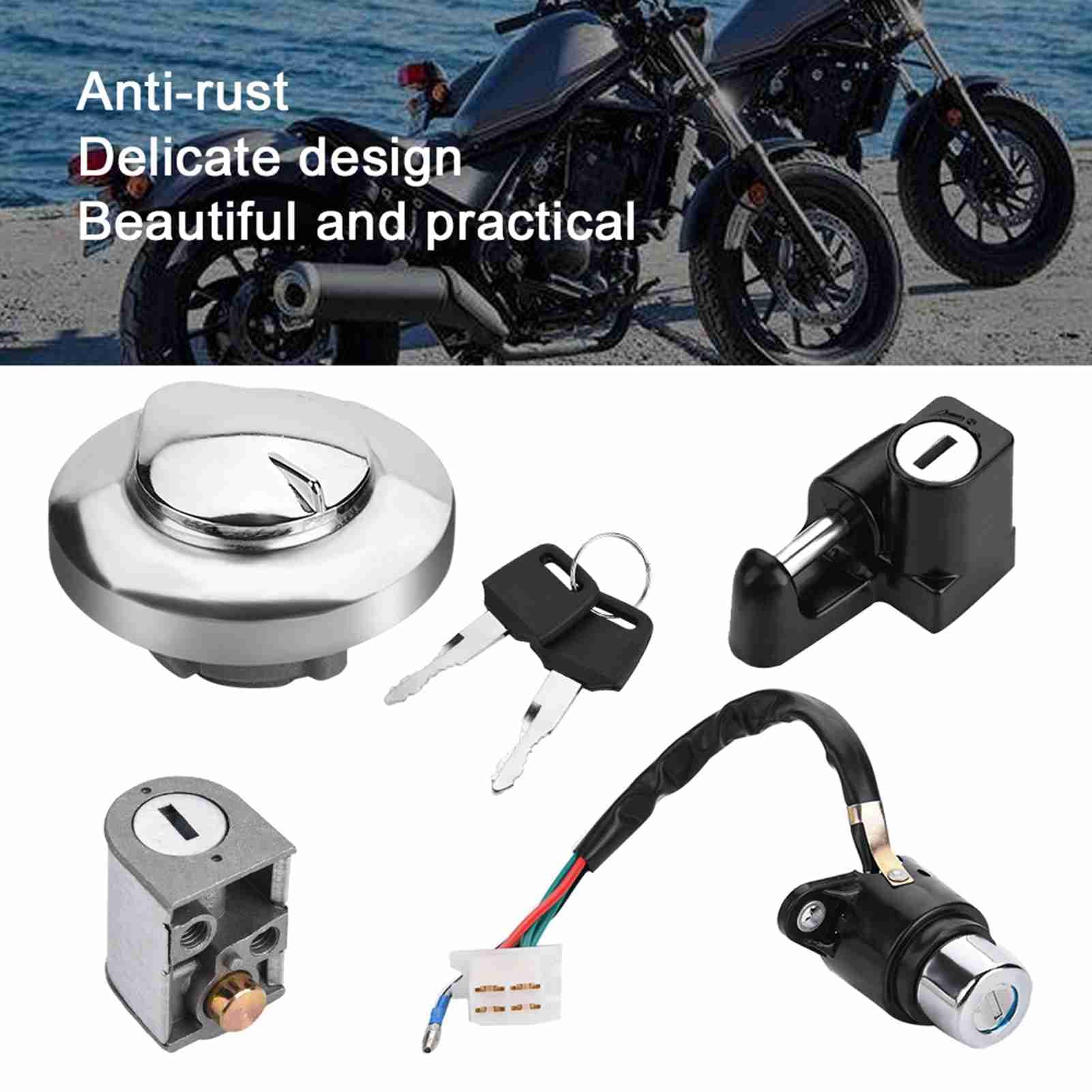 motocykl wyłącznik zapłonu korek paliwa blokada siedzenia klucze do Honda CMX250 Rebel 1985-2014 CA1252014