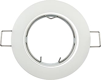 JOYINLEDPack of 10 Recessed GU5.3 MR16 Fitting Frost White Ceiling Downlight Fitting