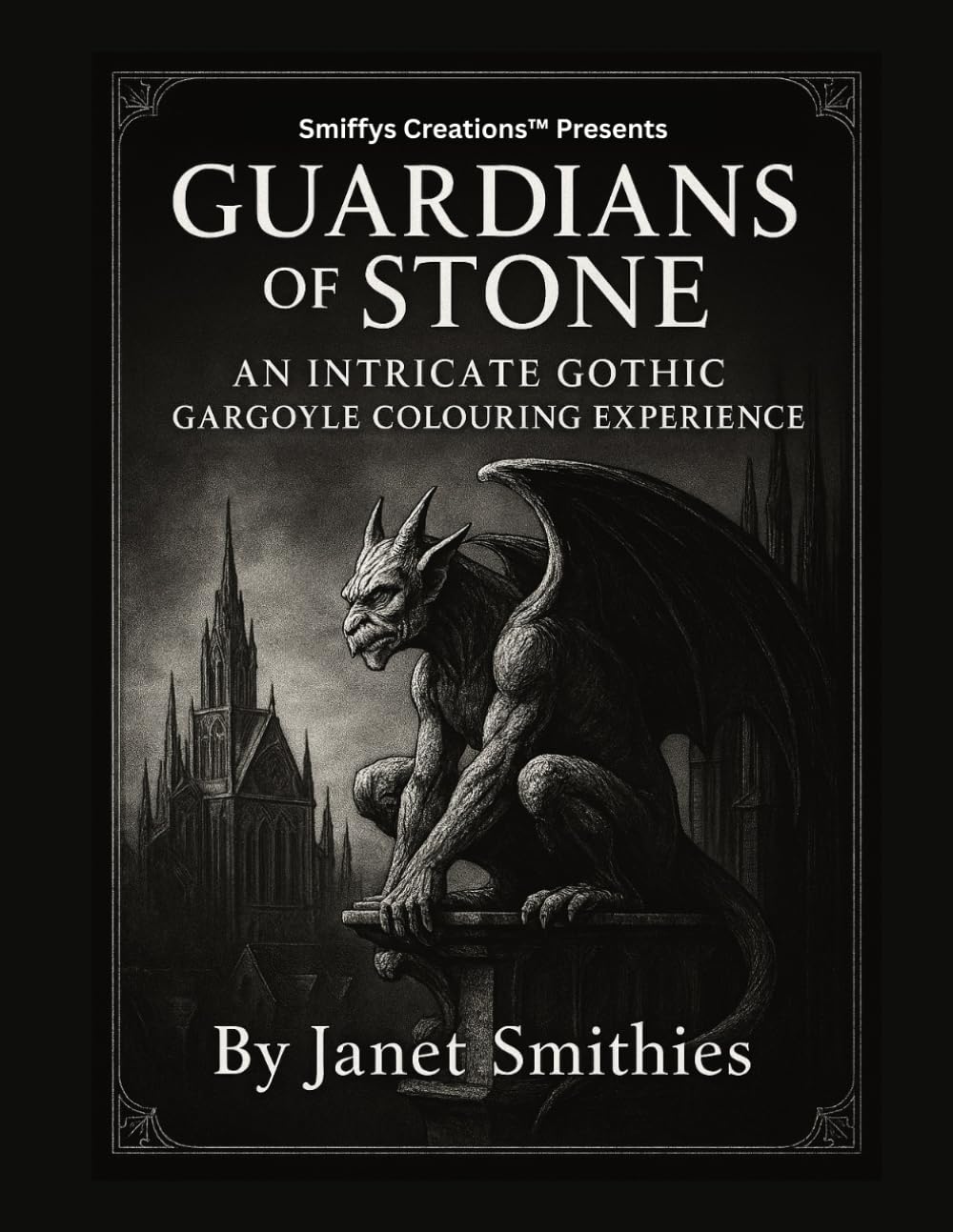 Guardians of Stone: An Intricate Gothic Gargoyle Colouring Experience