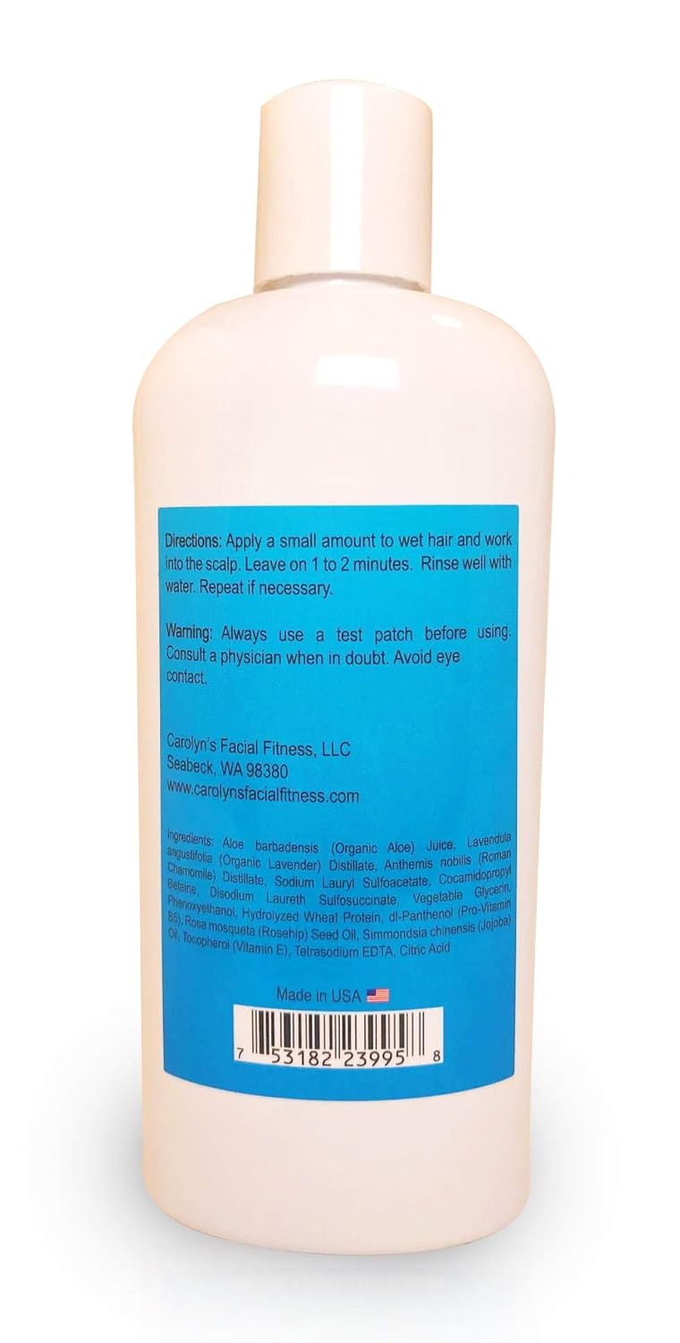 Carolyn's Facial Formulas Therapy Hair Repair Shampoo | Hair Growth | Sulfate-Free Shampoo For Hair Loss | Jojoba Oil For Hair | Made In USA | Hair Regrowth Shampoo For Men And Women