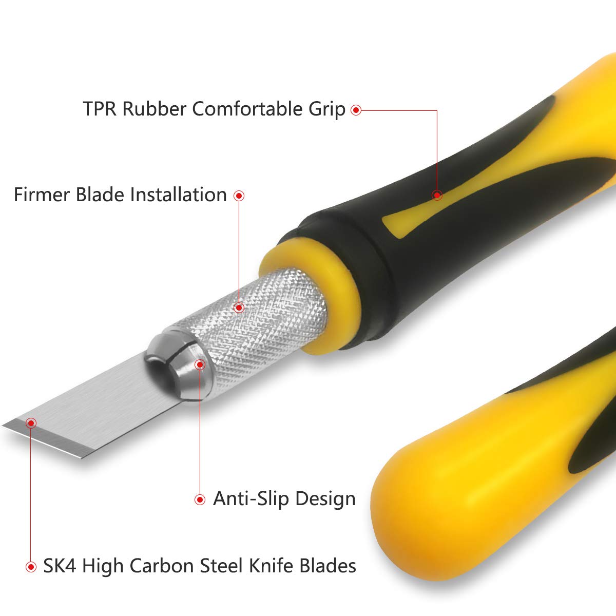 DIYSELF 22Pcs Precision Hobby Knife Kit Craft Utility Knife Set for Art