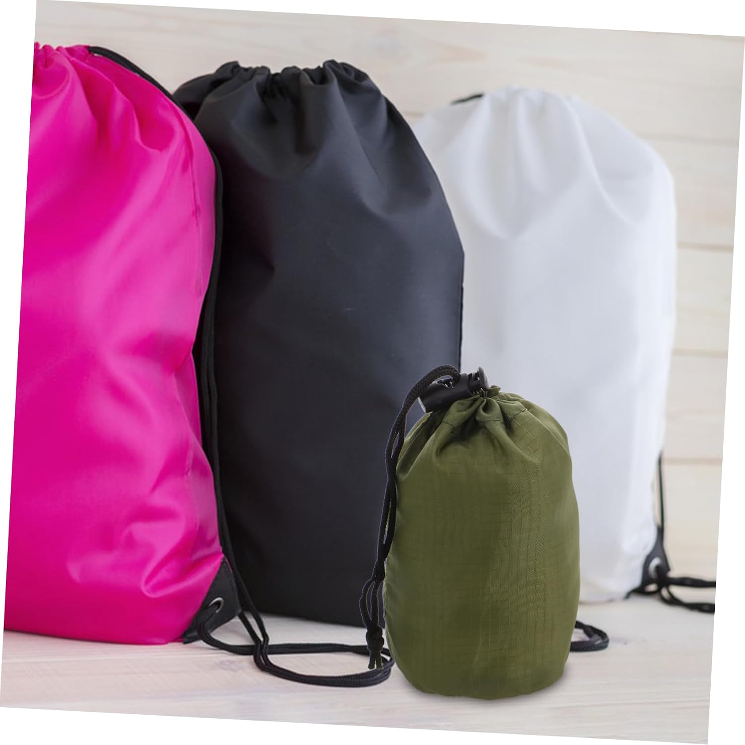 Emergency Raincoat Storage Bags Nylon Compression Sack with Drawstring for Camping Hiking Outdoor Activities Essential Organizer for Raincoats Store