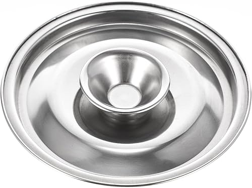 DOITOOL Tapa de sartén de acero inoxidable con tapa de acero inoxidable - Tapa universal pequeña de 3.9 pulgadas para ollas, tapa de mini sartén