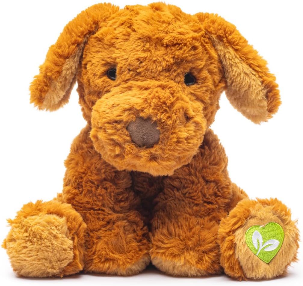 kooky koala™ Milo — Premium 9-Inch Seated Plush Golden Pup | Ultra-Soft Cuddle-Floppy™ Teddy with a Pre-Purchased Tree, Certificate Keepsake and Luxury Gift Bag
