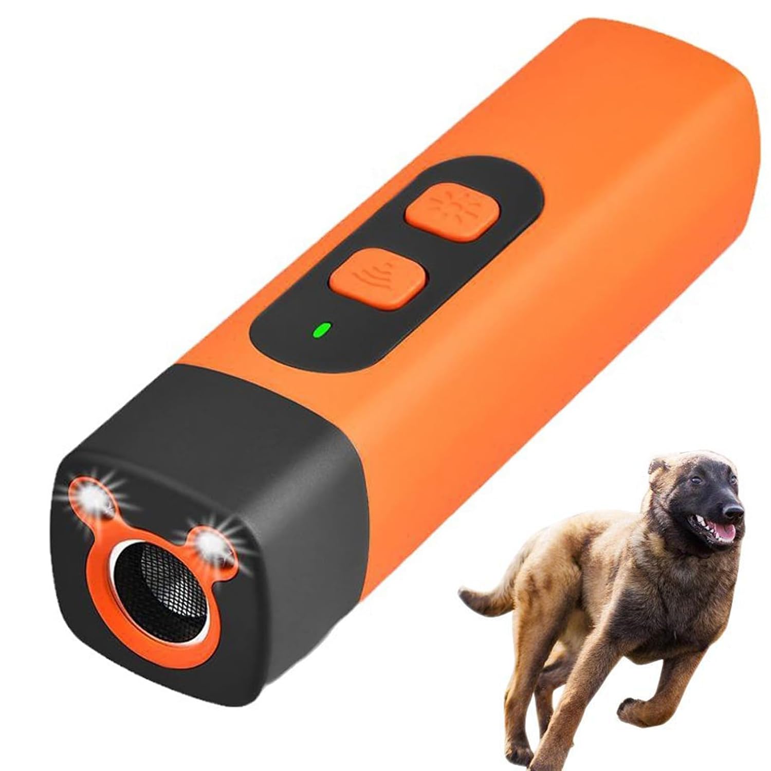 Anti Aboiement Chien Ultrason Puissant, 25kHz-40kHz, Appareil de Dissuasion à ultrasons pour Chien, Portée de 8 m, Dispositif Anti-aboiement à Ultrasons pour l'intérieur et l'extérieur (1)