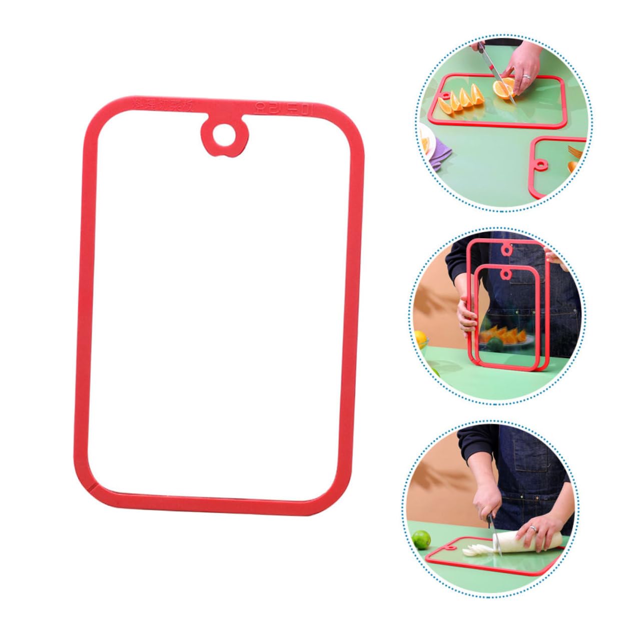 DOITOOL Tabla de Corte de Vidrio Templado Pequeña para Cocina Superficie Lisa y Resistente Práctica para Cortar Frutas y Verduras Diseño Rectangular Pulido Tablero Multifuncional Seguro