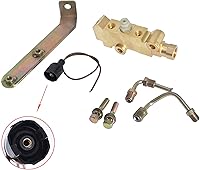 Vista 2 de marddpair Válvula de dosificación de freno de disco con 9/16 1/2 líneas y soporte PV2 Combinación de reemplazo para Buick Skylark Reemplazo