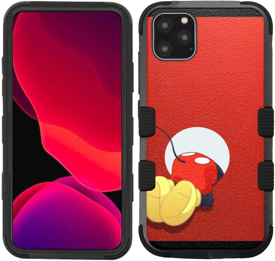 iPhone 11 Pro Max Case, Hard+Rubber Dual Layer Hybrid Heavy-Duty Rugged Impact Cover Case for Apple iPhone 11 Pro Max (6.5") - Mickey Mouse #BH