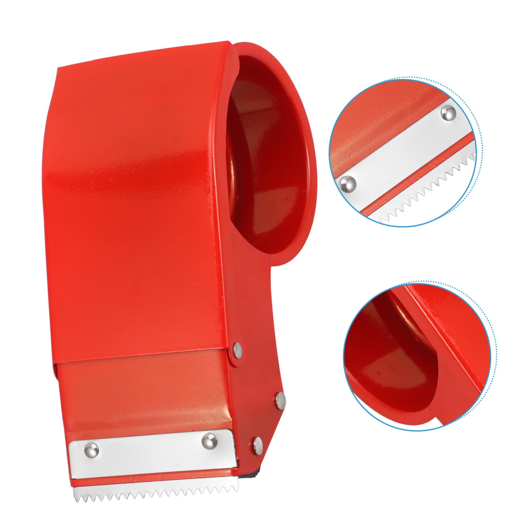 SHINEOFI 4 Stück Klebebandpacker Ziehen Um Dosieren Mini Packbandspender Desktop Für Nachfüllung Klein Dekorativer Klebebandständer Bandspender Aus Metall Bandhalter Eisen Rot