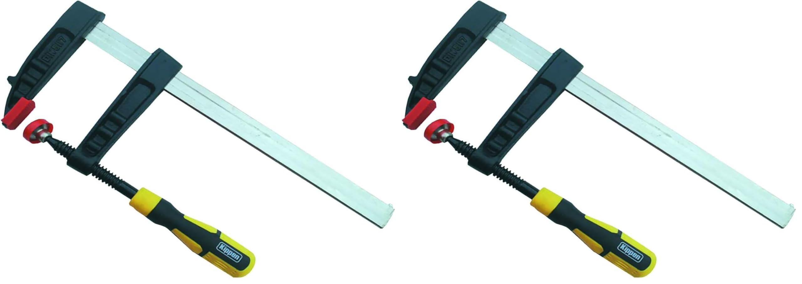 kippen 1081EA Strettoio da Falegname con Asta in Acciaio, 50x150 mm (Confezione da 2)