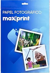 Papel Fotográfico Glossy Maxprint A4 135gsm - 20 Folhas