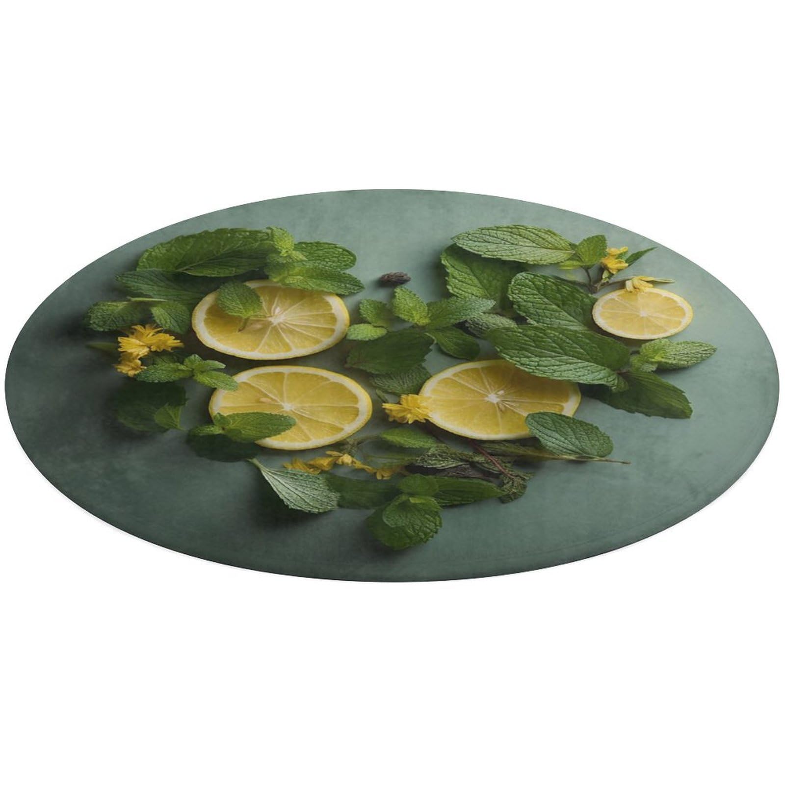 Tapis de sol rond en velours de corail 90 cm chambre et salon