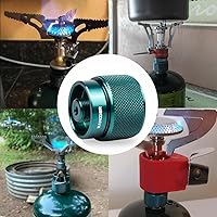 Vista 6 de Adaptador de propano a butano, adaptador de estufa de campamento, convertidor de gas, entrada de tanque de propano de 16 onzas, salida de válvula