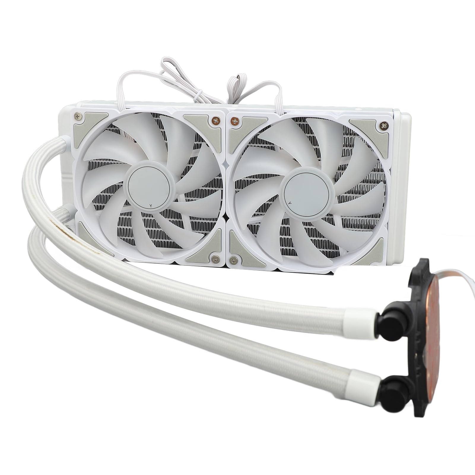 Generic Ventola di Raffreddamento Ad Acqua Durevole per CPU Ed Efficiente Dispositivo di Raffreddamento 'aria con Funzionamento a Bassa rumorosità per Aggiornamenti PC e Laptop da Gioco 240 Mm