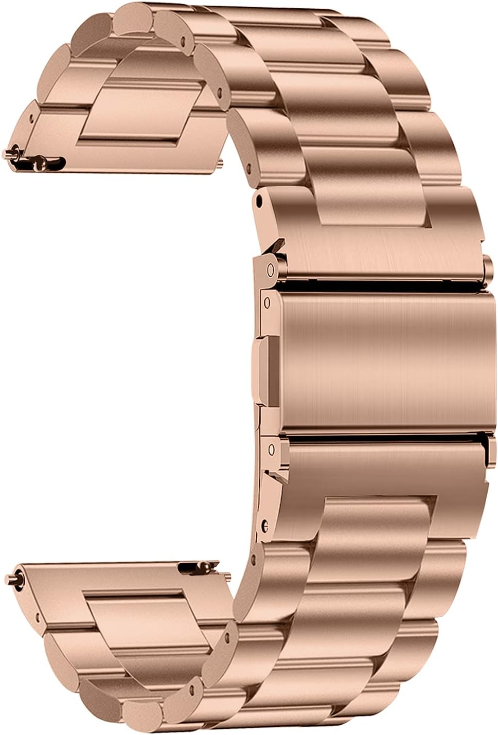 Metal Watch Strap - Quick Release Watch Bands for Men Women - Brushed Solid Stainless Steel Smart Watch Bracelet - Ladies Replacement Band Clasp Buckle - 16mm 18mm 20mm 22mm