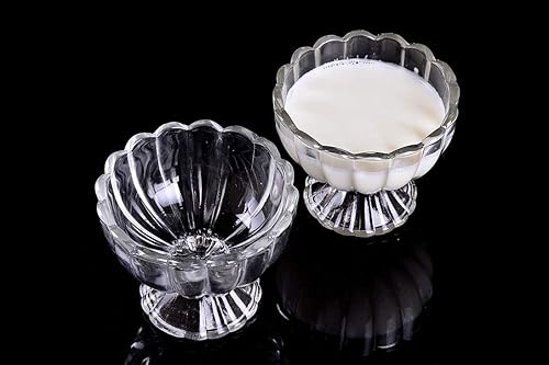 Miniatura 6 de VanEnjoy Juego de cuencos de vidrio en paquete seguro  Mini preparación, inmersión, postre, helado, bar, aperitivos, juego de 4, 4 onzas