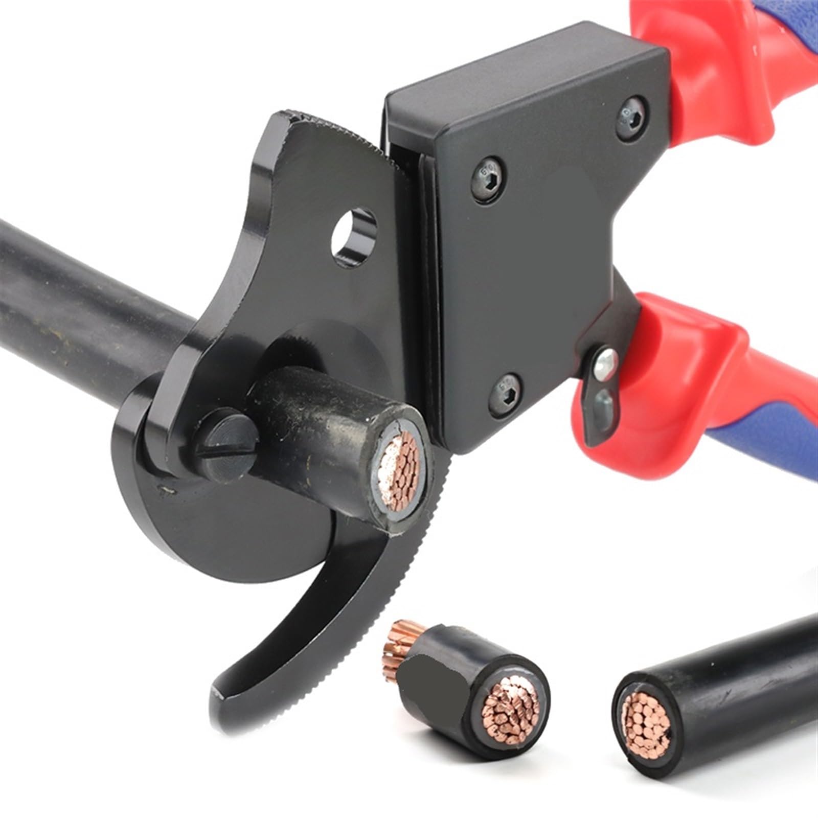 Cortadores de carraca Alicates de corte cables con trinquete aislados alta resistencia for aluminio y cobre multifilares hasta 240 mm² para cables de cobre y aluminio