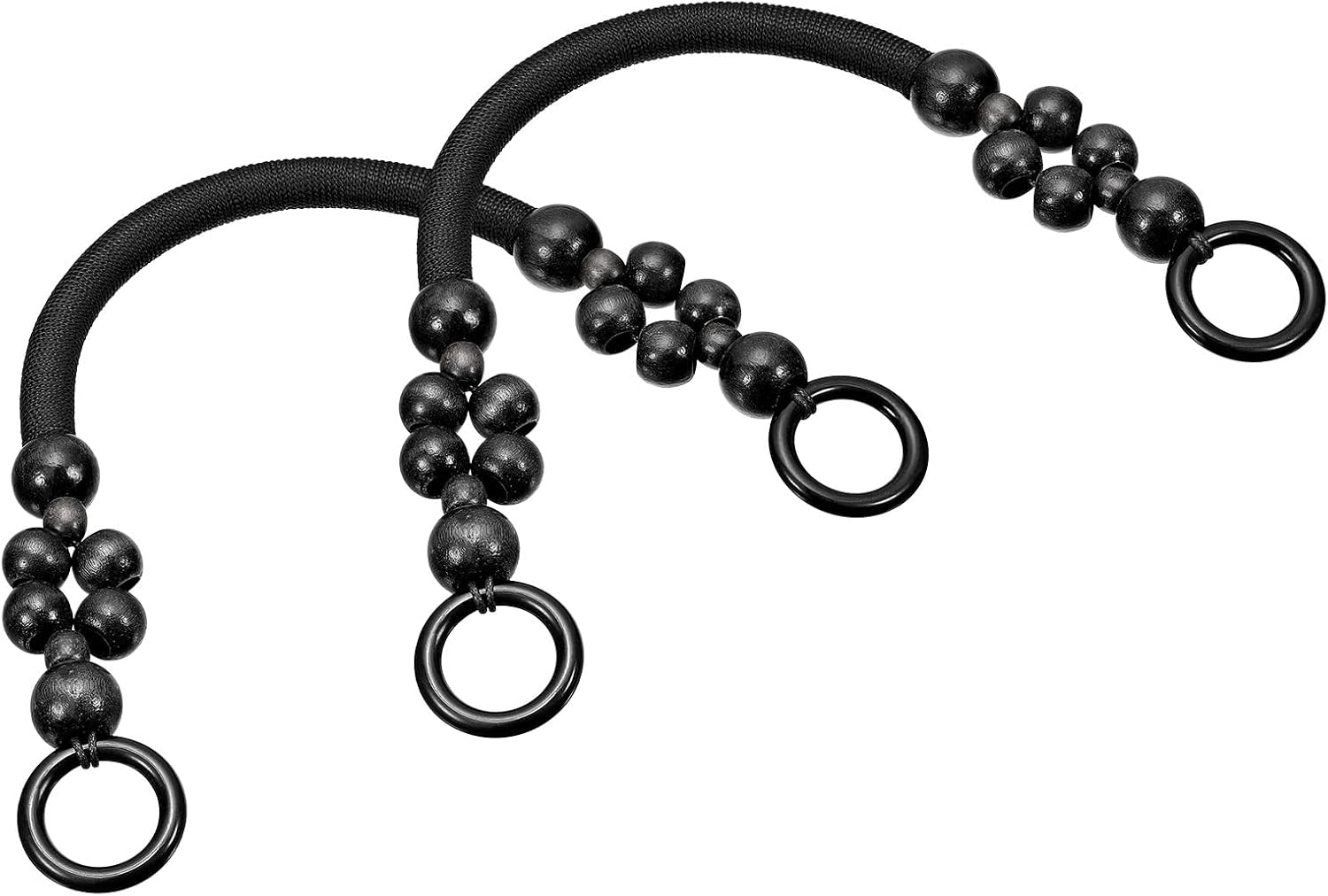 uxcell Wooden Beaded Bag Handles, 18.1" 2Pcs Rope Purse