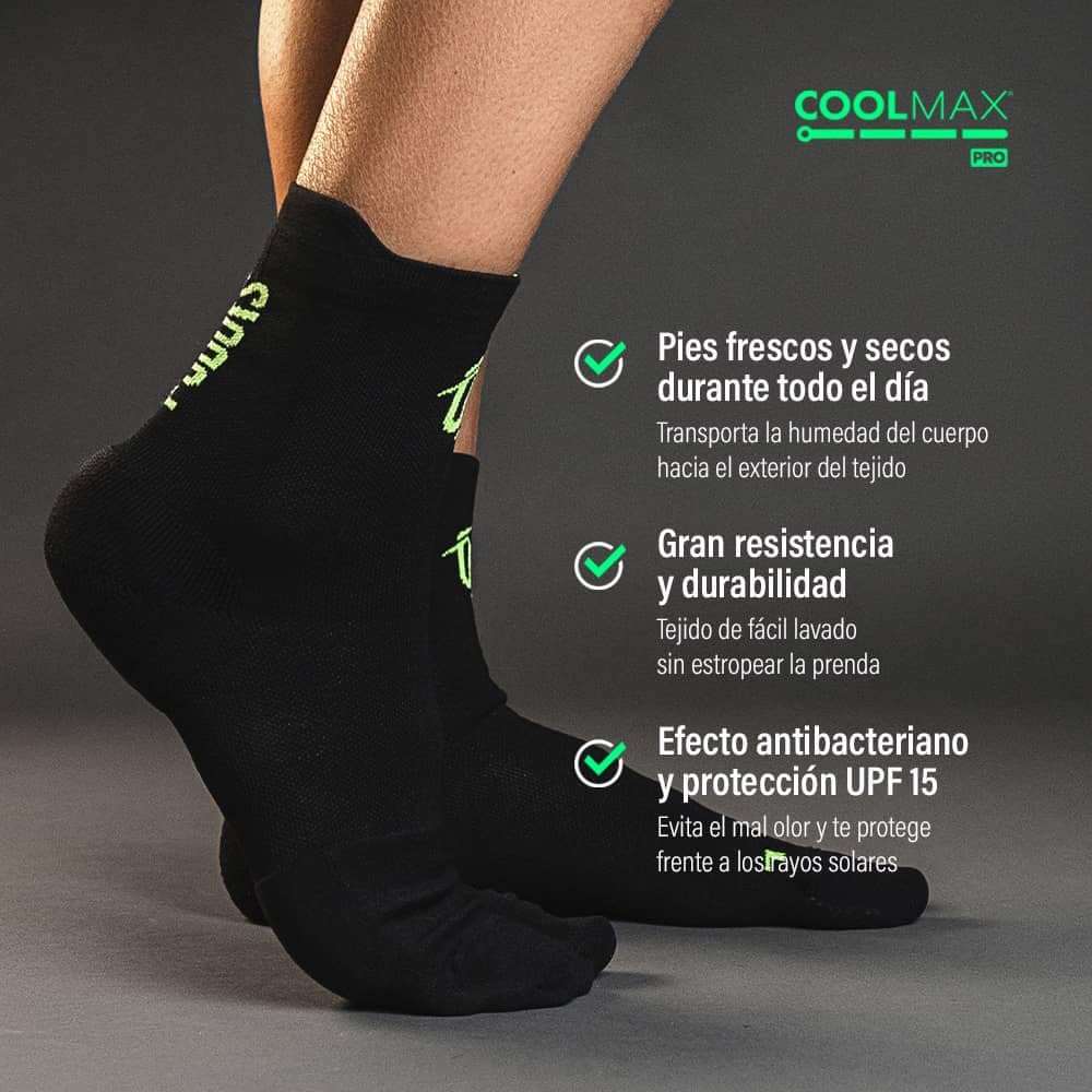 Calcetines Running PRO Hombre Mujer Compresión Deportiva Almohadillado Alivia Fascitis Plantar Padel Crossfit